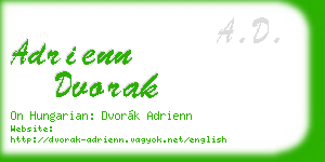 adrienn dvorak business card