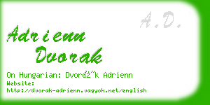 adrienn dvorak business card